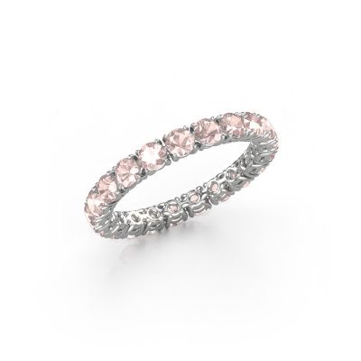 Ring Vivienne 2.9 585 white gold morganite champagne 2.9 mm