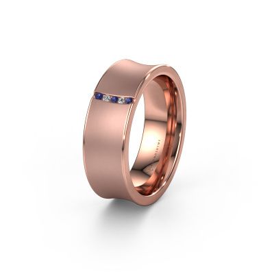 Ehering WH2021B 585 Roségold Saphir ±7x2 mm