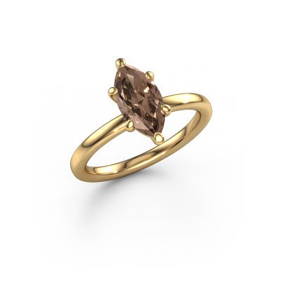 Engagement ring Simone MRQ 1 585 gold brown diamond 1.25 crt