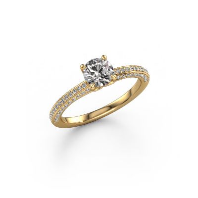Engagement ring Elenore rnd 585 gold zirconia 5.4 mm