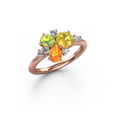 Ring Anja 585 rose gold yellow sapphire 5.4 mm