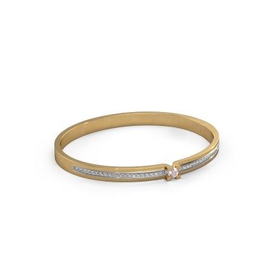 Bracelet Myrthe 585 gold morganite champagne 4 mm