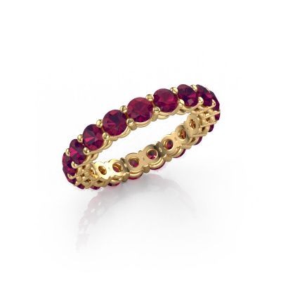Vorsteckring Michelle full 3.4 585 Gold Rhodolit 3.4 mm