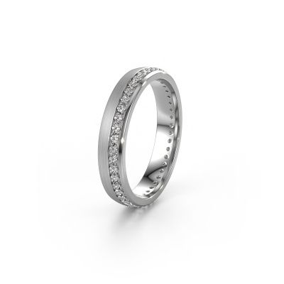 Wedding ring WH0303L24AM 950 platinum lab-grown diamond ±4x1.7 mm