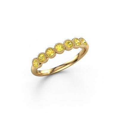 Ring Mariam half 585 gold yellow sapphire 2.4 mm