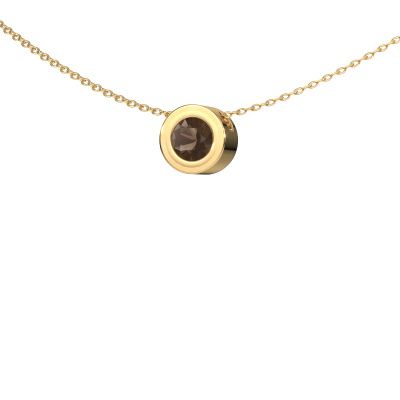Pendant Ise 585 gold smokey quartz 5 mm