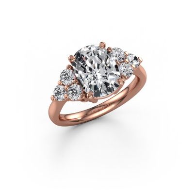 Engagement ring Serenity CSH 585 rose gold lab-grown diamond 3.60 crt