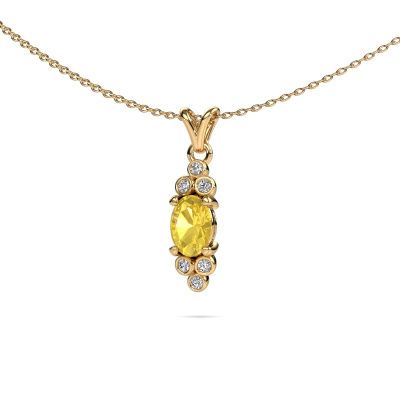 Anhänger Lucy 2 585 Gold Gelb Saphir 7x5 mm