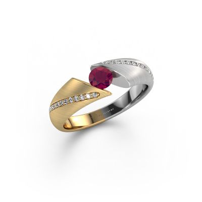 Engagement ring Hojalien 2 585 gold rhodolite 4.2 mm