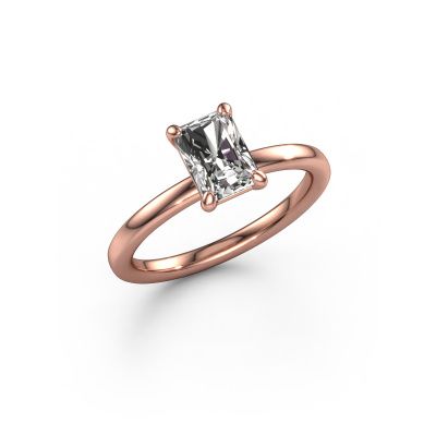 Verlobungsring Simone RAD 1 585 Roségold custom diamant 7x5 mm