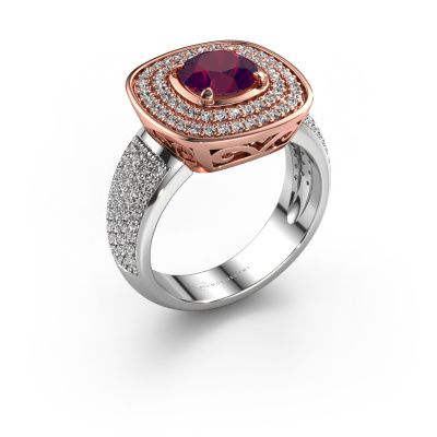 Ring Eliana 585 rose gold rhodolite 6 mm