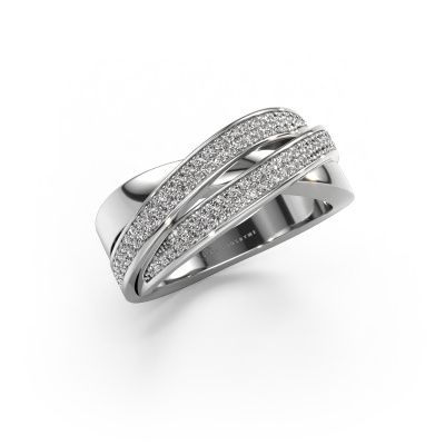 Ring Myra 585 white gold zirconia 1 mm