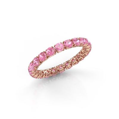 Ring Vivienne 2.7 585 rosé goud roze saffier 2.7 mm
