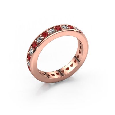 Stackable ring Nienke 585 rose gold ruby 2.2 mm