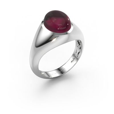 Ring Zaza 950 platinum rhodolite 10x8 mm