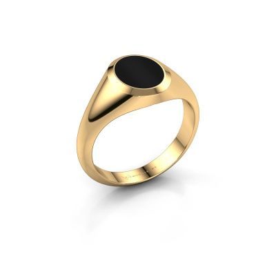 Pinky Ring Herman 1 585 Gold Onyx 10x8 mm