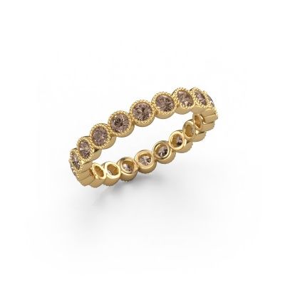 Ring Mariam 0.05 585 Gold Braun Diamant 1.10 crt