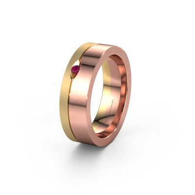 Ehering WH0329L16B 585 Roségold Rhodolit ±6x2 mm