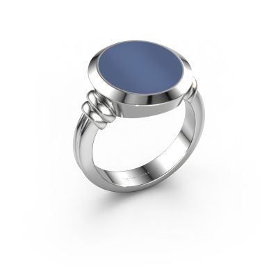 Signet ring Jake 4 950 platinum blue sardonyx 15x13 mm