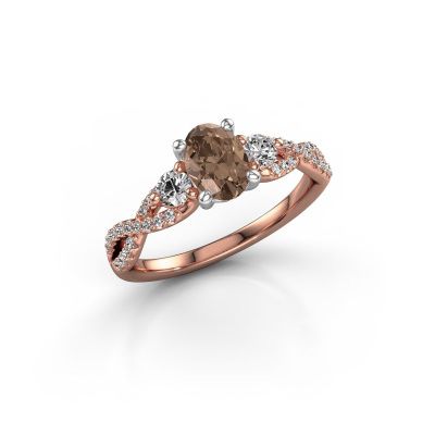 Verlobungsring Marilou OVL 585 Roségold Braun Diamant 1.060 crt