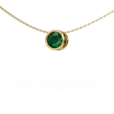 Pendant Lavon RND 585 gold emerald 6.5 mm
