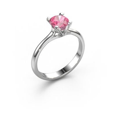 Verlobungsring Isa 1 950 Platin Pink Saphir 5.7 mm