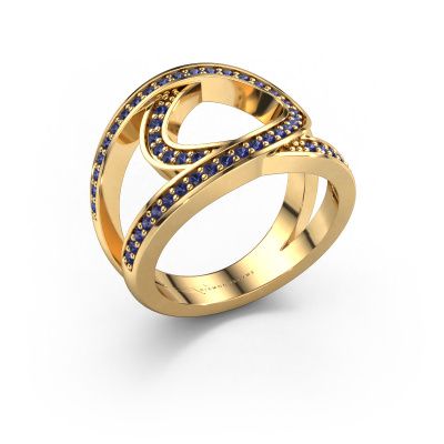 Ring Louise 585 gold sapphire 1.2 mm