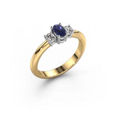 Engagement ring Karie 585 gold sapphire 5x3 mm