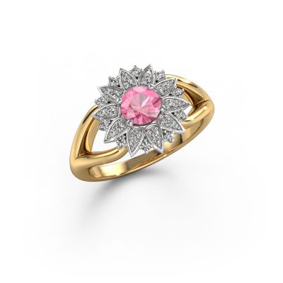 Ring Chasidy 1 585 Gold Pink Saphir 5 mm