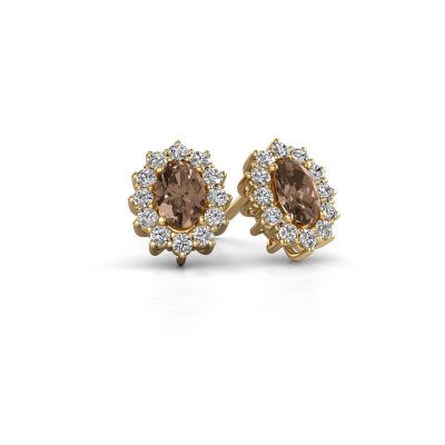 Ohrringe Margien 585 Gold Braun Diamant 0.50 crt