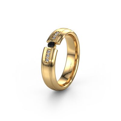 Wedding ring WH2128L26C 585 gold black diamond ±0.20x0.08 in