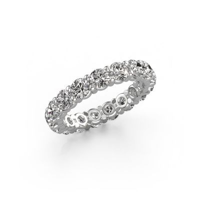 Stackable ring Heddy rnd 3.7 585 white gold diamond 3.40 crt