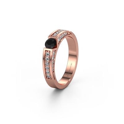 Ehering WH2098L 585 Roségold Schwarz Diamant ±4x3 mm