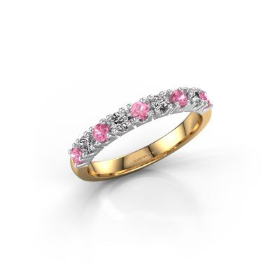 Ring Rianne 9 585 Gold Pink Saphir 2.4 mm