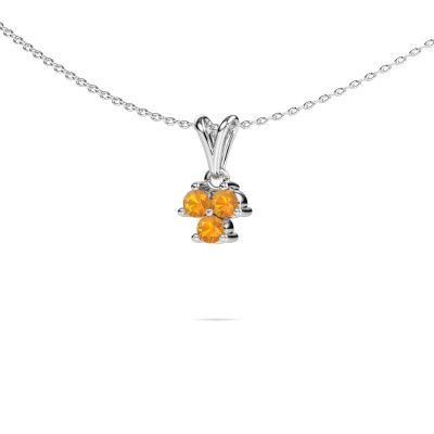 Pendant Shirlee 585 white gold citrin 3 mm