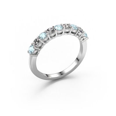 Ring Michelle 9 585 white gold aquamarine 2.7 mm