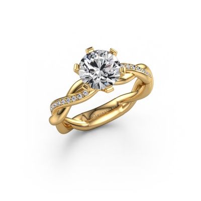 Engagement ring Page 585 gold lab grown diamond 1.50 crt