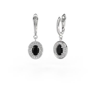 Pendants d'oreilles Layne 2 585 or blanc diamant noir 2.49 crt