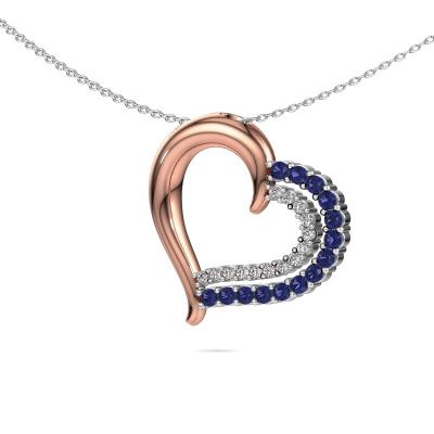 Necklace Kandace 585 rose gold sapphire 1.9 mm