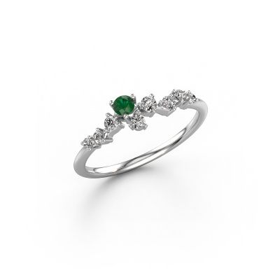 Ring Lexi 950 platinum emerald 2.8 mm