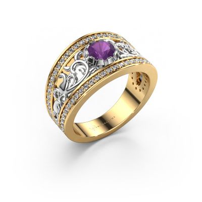 Ring Marilee 585 gold amethyst 5 mm