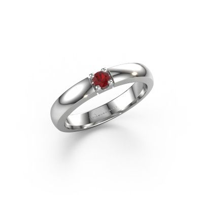 Ring Rianne 1 950 platinum ruby 3 mm