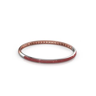 Bangle Emely 4mm 585 rose gold ruby 1.1 mm
