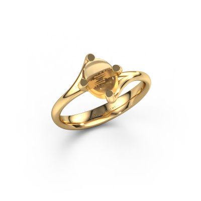 Ring Nora 585 gold citrin 8x6 mm