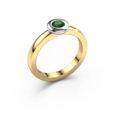 Ring Iris 585 gold emerald 4 mm
