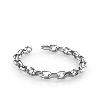 Candy bracelet Oval link 1 10.0 585 white gold