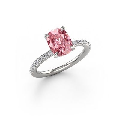 Verlobungsring Crystal CSH 4 950 Platin rosa Labordiamant 8x6 mm