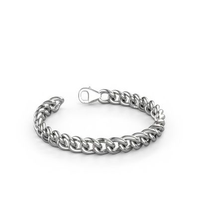 Panzer Armband ±8 mm 585 Weißgold