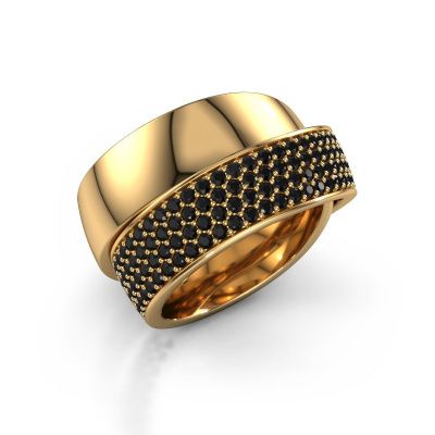 Ring Danna 585 goud zwarte diamant 1.71 crt
