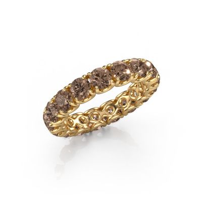 Ring Estee 4.0 585 gold brown diamond 4.00 crt